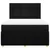 Vidaxl Box spring posteljni z vzmetnico črn 140x190 cm blago