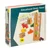 WOWO Lesene učne kocke Montessori puzzle barvne