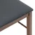 Vidaxl Jedilni stoli z blazinami 2 kosa Brown Solid Wood Rubber