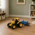 LEAN TOYS Traktor kmetijski z valjem, luči in zvoki, rumen 1:24
