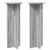 Stalak za biljke 2 pcs Siva sonoma O40 x 100 cm