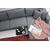 Atelier del Sofa Ugaona garnitura Nordic 90x85x303cm Tamnosiva