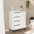Hanah Home Komoda 74,8x95,1x44,5cm Bela