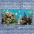 tulup.si Steklena slika Barrier reef narava 140x70 cm 2 obešalnika