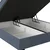 Box Krevet Maya C 200/200 cm , sivo-plava