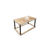 Hanah Home Klub sto Hole Rect, 70x38x42 cm, Krem
