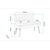 Hanah Home Trpezarijska klupa Vina 0900 110x85x36cm Orah