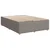 Vidaxl Posteljni okvir brez vzmetnice taupe 160x200 cm blago