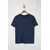 Trendyol muška majica Tmnss26Ts00023, tamnoplava-bela