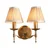 Endon 63654 - Zidna lampa STANFORD 2xE14/40W/230V mesing/bež