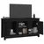 TV ormarić crni 103 x 36,5 x 52 cm od masivne borovine