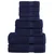 8-dijelni vrhunski set ručnika SOLUND modri 600 gsm