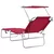 Ležaljka 2 pcs Crvena 58 x 188 x 77cm Poliester