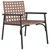 Vrtna stolica 2 pcs Smeđa 78 x 55,5 x 75,5 cm poliratan