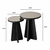 Hanah Home Set klub stolova Luna, 2 komada, Crni