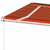 vidaXL Prostostoječa avtomatska tenda 450x350 cm oranžna/rjava