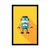 Plakat veseli robot - 30x45 white