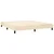 Vidaxl Box spring postelja z vzmetnico krem 160x200 cm blago