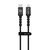 BLAVEC RAPTOR OPLETENI KABEL – TYPE- C NA LIGHTNING – PD 20W 2.4A 3m crno-sivi