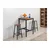 Hanah Home Barska stolica Mola, Braon-crna