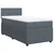vidaXL Box spring postelja z vzmetnico temno siva 100x200 cm žamet