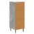 Kreveta Betonska siva 34,5 x 33 x 92 cm Konstruirano drvo
