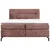 Esposa BOXSPRING POSTELJA 160 cm  x 200 cm , tekstil vinsko rdeča