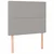 Krevet box spring s madracem LED svjetlosivi 90x200 cm tkanina