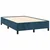 Vidaxl Box spring postelja z vzmetnico LED tem. modra 120x190 cm žamet