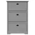 Stalak za cipele BODO sivi 80x35x118 cm