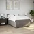 Vidaxl Box spring postelja z vzmetnico taupe 140x190 cm blago
