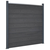 vidaXL Komplet ograjnih panelov siv 353x186 WPC