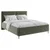 MID.YOU OBLAZINJENA POSTELJA 140 cm x 200 cm , les, tekstil, leseni material temno zelena