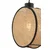 Opviq Luster Drum, 24x9cm, Bež-crni