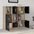 Hanah Home Komoda 119x121,8x37,6cm Hrast-Crna