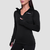 Women‘s Pulse 1/2 Zip Running Sweatshirt Black - GymBeam