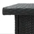 Vidaxl Kotna barska miza 100x50x105 cm poli ratan