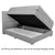 Boxxx BOXSPRING POSTELJA 120 cm x 200 cm , tekstil temno siva
