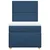 vidaXL vidaXL Box spring postelja z vzmetnico modra 100x200 cm blago, (21291985)