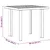 Vidaxl Vrtna miza 80x75x72 cm plastika