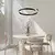 Rabalux Visilica Silnora, LED, 45W, 3000-6500K, ?80cm, Crna
