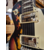 Vintage V100 ICON Electric Guitar ~ Distressed Black Over Sunburst