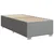 Vidaxl Box spring postelja z vzmetnico svetlo siv 100x200 cm blago