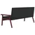 2-dijelni set sofa od umjetne kože crni