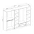 Hanah Home Garderober Kale Plus-7776, 270x210x52 cm, Antracit