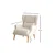 Atelier del Sofa Fotelja Klam 70x94x78cm Krem