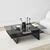 Hanah Home Klub sto Saga Rectangle, 105x35x65 cm, Crni