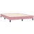 Vidaxl Box spring postelja z vzmetnico roza 140x210 cm žamet