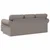 Vidaxl Kavč Taupe 195 x 138 x 80 cm blago