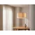 Luster na sajli STRIPES 1xE27/60W/230V, prečnik 40 cm, bež